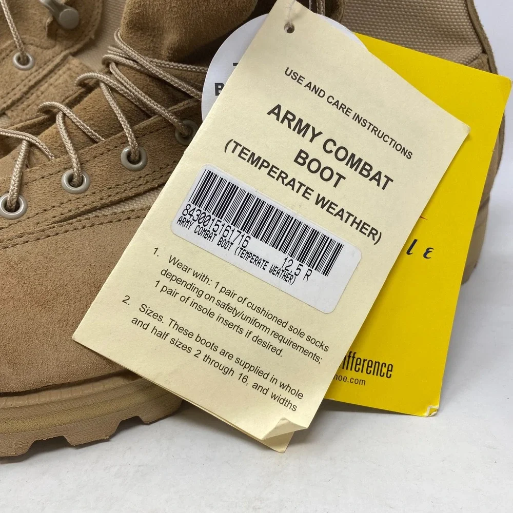 Belleville GORE-TEX Vibram Desert Sand Military Boots Size‎ 12.5R 303 108